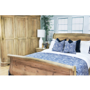 Tuscany Sleigh Limed Wood Bed