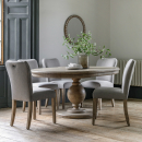 Vancouver Rustic Round Extending Dining Table