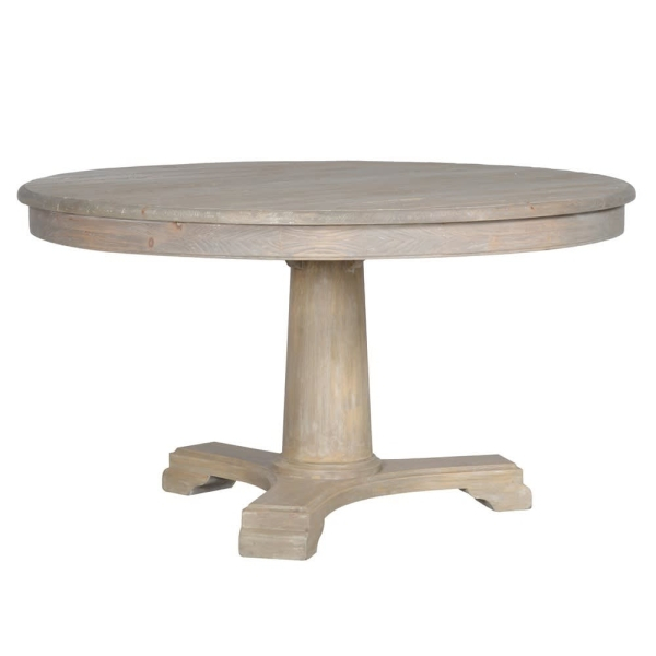 Lustre Natural Wood Round Dining Table