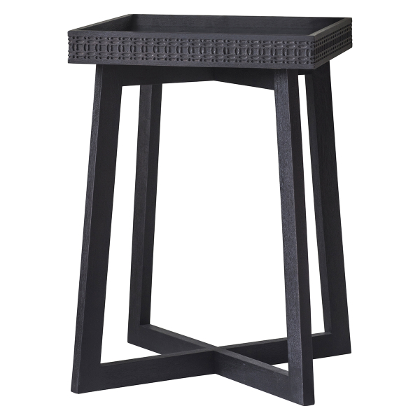 Manhattan Contemporary Charcoal Bedside Table