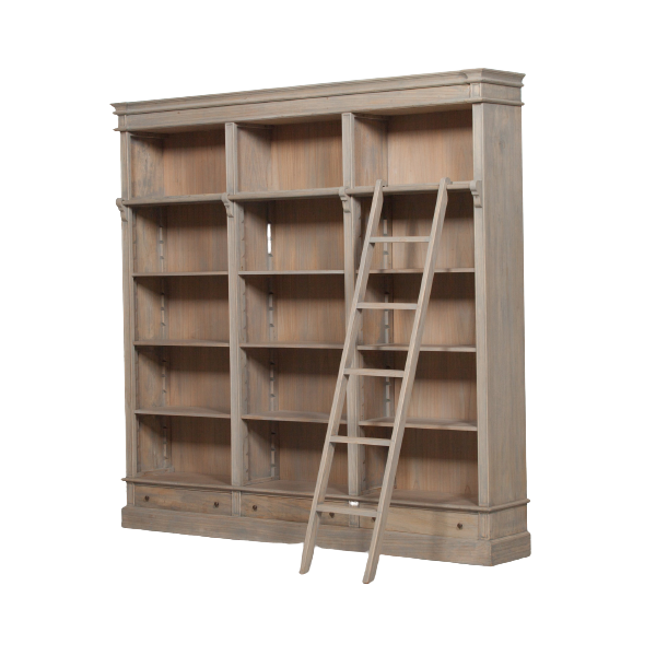 Reproduction Contemporary Large Rustic Bookcase