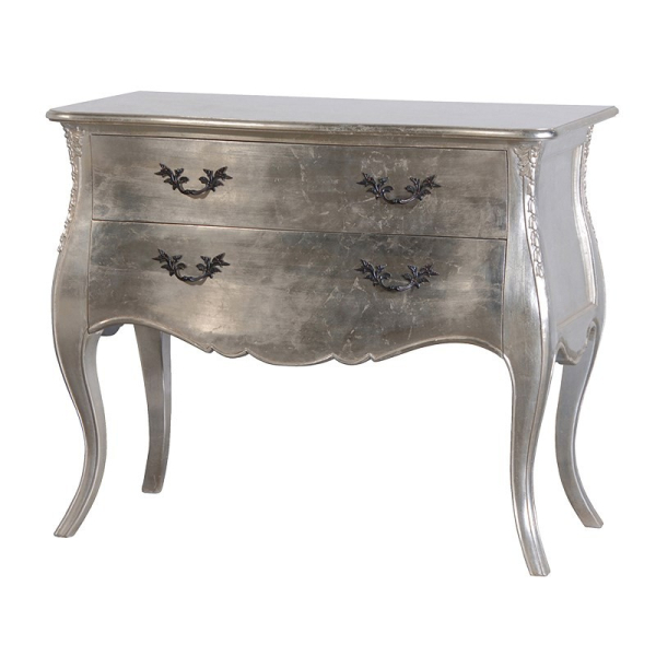 Fleur Silver French Antique Style Chest of Drawers