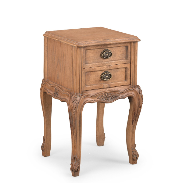 Florence Oak French Bedside Table
