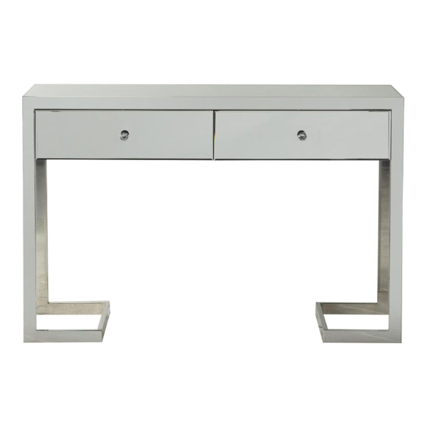 French Mirrored 2 Drawer Console
