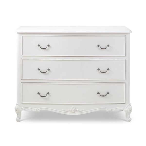 Ivory French Inspired 3 Drawer Chest