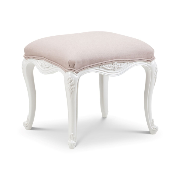 Ivory French Inspired Dressing Table Stool