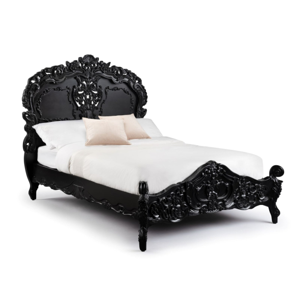 Rococo Noir French Bed