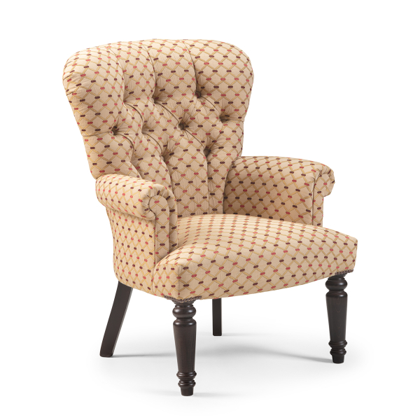 Traditional Buttoned Back Armchair